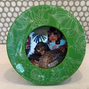 Cynthia Rowley Green Floral Picture Frame 4x4" picture